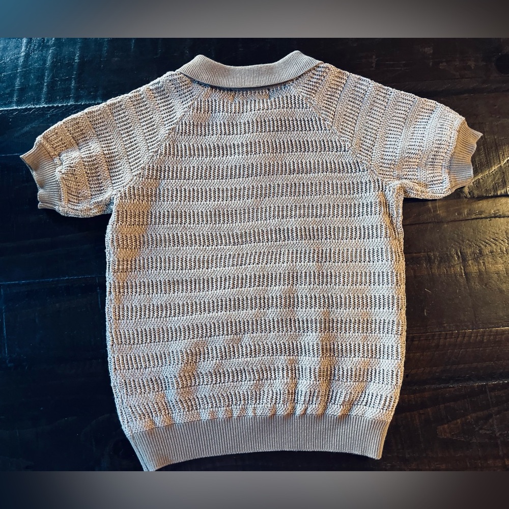 BELATI POINTELLE KNIT BEIGE SHIRT SIZE 5 - Picture 11 of 12